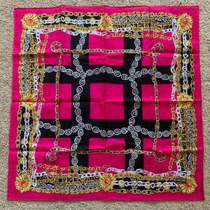 CL1022 Celine New unused cotton scarf handkerchief foulard